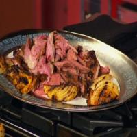 Grilled Tandoori -Yogurt Marinated Lamb Shoulder with Grilled Onions and Green Beans image