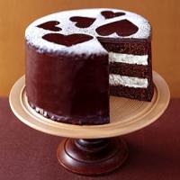 Semisweet Chocolate Layer Cake with Vanilla Cream Filling image