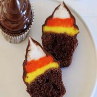 Candy Corn Hi-Hat Cupcakes image