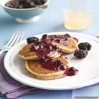 Whole-Wheat Pancakes with Berry Compote image