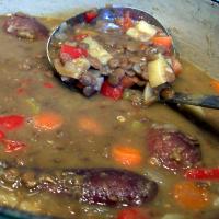 Basque Chorizo and Lentil Soup image