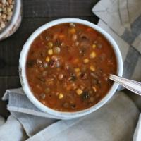 Protein-Packed Vegetable and Lentil Crockpot Soup With Herbs de Provence_image