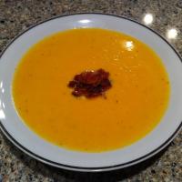 Roasted Butternut Squash and Sweet Potato Bisque with Smoked Applewood Bacon_image