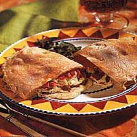 Calzones with Cheese, Sausage and Roasted Red Pepper image