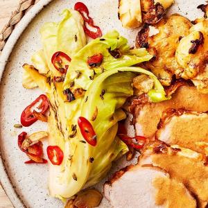 Cabbage with fennel, chilli & garlic image
