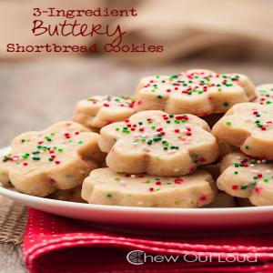 3-Ingredient Buttery Shortbread Cookies_image