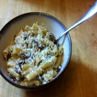 Parmesan Mushroom Pasta with Truffle Oil Recipe - (3.7/5) image