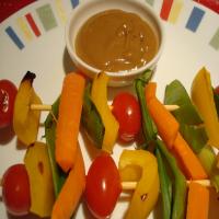 Thai-Style Veggie Kabobs With Spicy Peanut Sauce_image