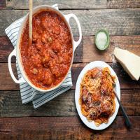 Gramma Pandolfi's Pasta Sauce with Meatballs_image