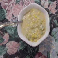 Hearty corn chile potato soup image