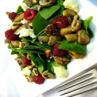Warm Mushroom and Spinach Salad image