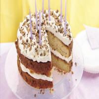 Cream-Filled Butter Pecan Birthday Cake image