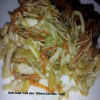 Asian Salad / Cole Slaw / Chinese Cole Slaw - Light image