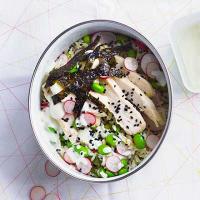 Wasabi chicken rice salad image