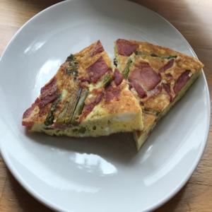 Frittata With Asparagus, Canadian Bacon and Parmesan_image