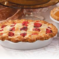 Pear-Cranberry Lattice Pie image
