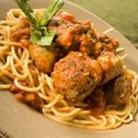 Pam's Red Sauce with Meatballs and Sausage image