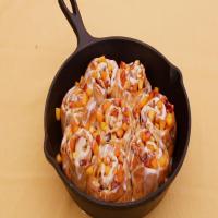 Peaches And Cream Grilled Cinnamon Rolls Recipe by Tasty_image