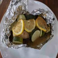 Foil-Wrapped Teriyaki Chicken with Scallions and Lemon_image
