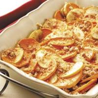 Sweet Potatoes and Apples Au Gratin_image