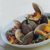 Steamed Clams in Wine and Chorizo image