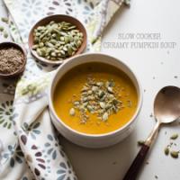 Slow Cooker Creamy Pumpkin Soup_image