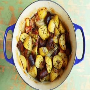 Dublin Coddle - Irish Sausage, Bacon, Onion and Potato Hotpot image