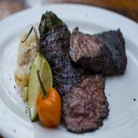 Spiced Skirt Steak With Whole Roasted Plantains_image