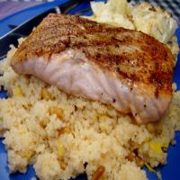 Grilled Salmon With Brown Butter Couscous image