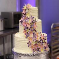 Hawaiian Lei Wedding Cake image