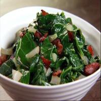 Quick-Braised Greens with Bacon and Sweet Onions_image