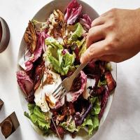 Chicory, Bacon, and Poached Egg Salad image