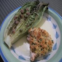 Parmesan Chicken With Caesar-Roasted Romaine_image