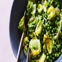 Sweet Peas with Shallots and Gem Lettuce_image