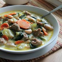 Italian Sausage, Potato & Spinach Soup Recipe - (4.3/5) image