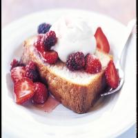 Lemon Pound Cake with Berries and Whipped Cream image