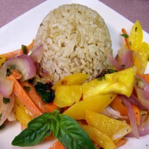 Coconut Green Curry Brown Rice image