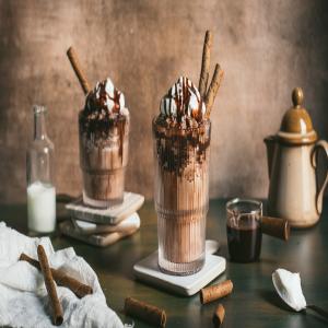 Chocolate-Almond Coffee Frappe image
