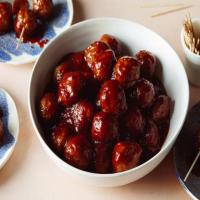 Grape Jelly Slow-Cooker Meatballs image