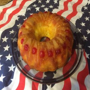 Pineapple-Cherry Upside Down Bundt Cake_image