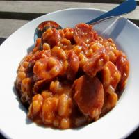 Kielbasa With Baked Beans image