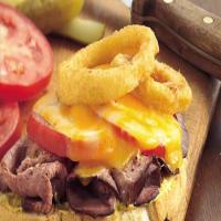 Cheesy Onion-Topped Beef Sandwiches image