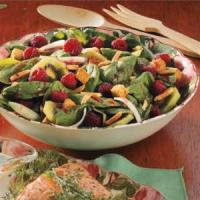 Spinach Raspberry Salad image