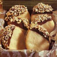 Chocolate- and Almond-Dipped Sandwich Cookies image