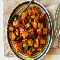 Oven Home Fries with Peppers and Onions image