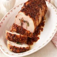 Stuffed Pork Roast with Guajillo Sauce_image