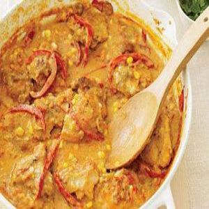Curry-and-Yogurt-Braised Chicken Thighs_image