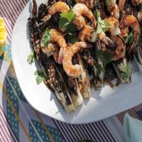 Grilled Radicchio and Shrimp Salad with Honey Balsamic Vinaigrette image