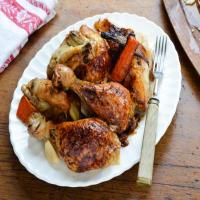 Whole Roast Chicken with Lemon and Herbs image