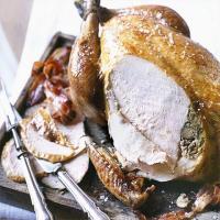 Roast turkey with chestnut stuffing image